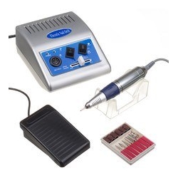 Frezarka do manicure JD500 Srebrna + zestaw frezów